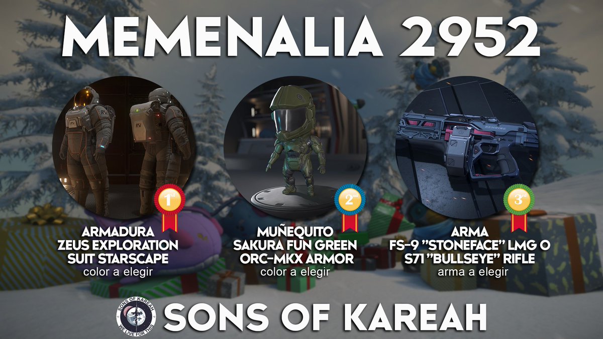 MEMENALIA 2952 
El evento de memes nº1 del universo de Star Citizen.

¡Participa!
👉 discord.gg/9eJ2uyM

<a href="/RobertsSpaceInd/">Star Citizen</a> #StarCitizen