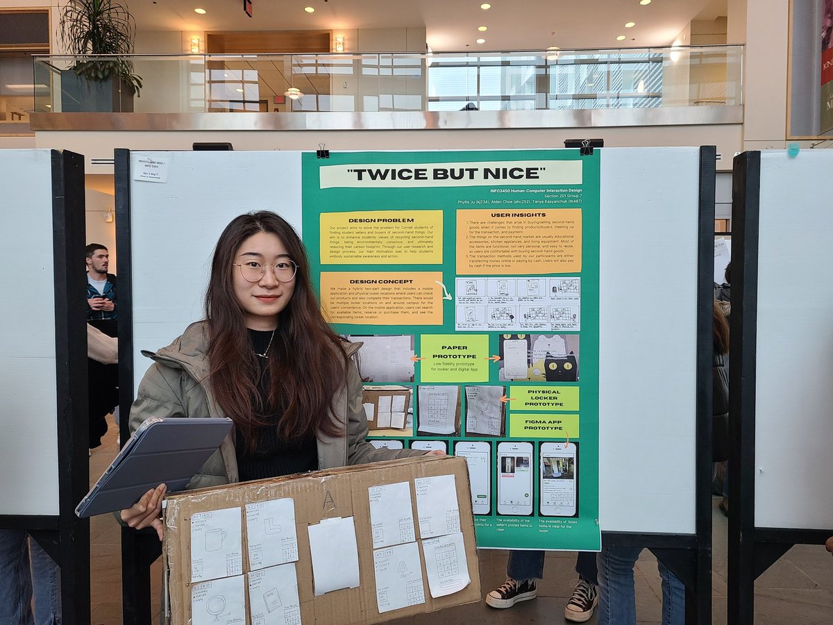 Phylliiiis's tweet image. Final showcase of my two projects for this fall semester at Cornell:
- A web app prototype for veggie gardeners to take better care of their plants
- A digital & physical hybrid model of faster second-hand exchanging
Can't wait to work on more projects in the coming semester🤩