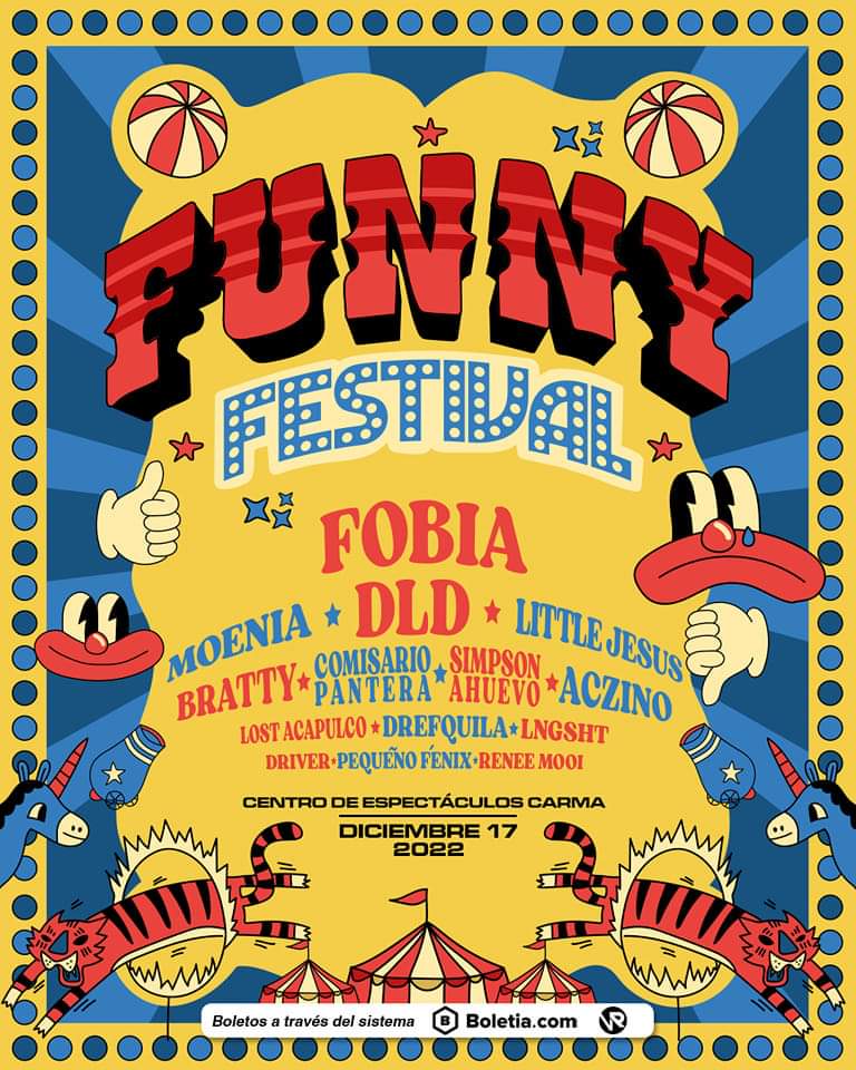 Fobia (@fobiamx) on Twitter photo Nos vemos el 17 de diciembre en <a href="/elFunnyFestival/">Funny Festival</a>, será show eléctrico ⚡️🎸
Boletos a la venta en bit.ly/FunnyFestFobia Nos vemos el 17 de diciembre en <a href="/elFunnyFestival/">Funny Festival</a>, será show eléctrico ⚡️🎸
Boletos a la venta en bit.ly/FunnyFestFobia