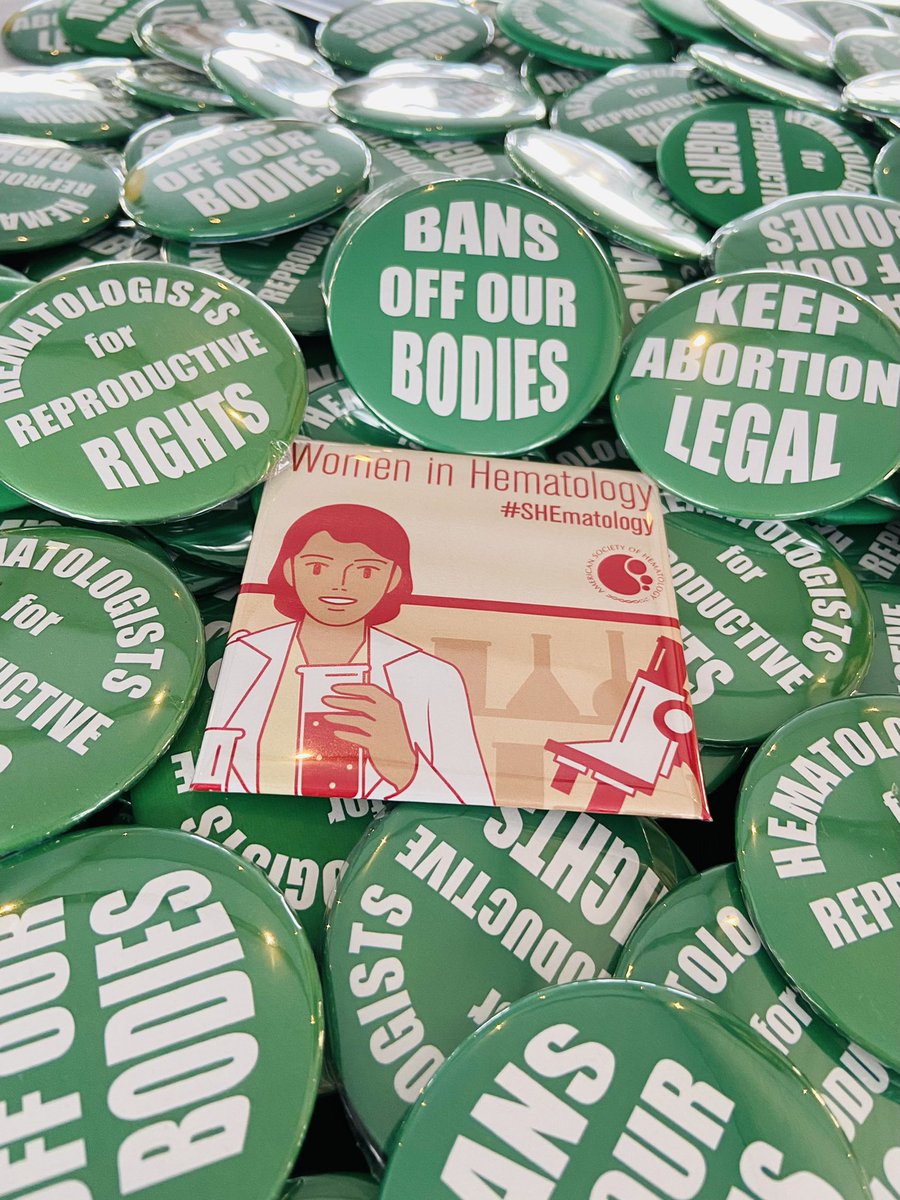 Come see us at the women in hematology table at #ASHaPalooza and get some awesome swag to support women’s rights! Proud to be a #SHEmatologist <a href="/ASH_hematology/">ASH</a> <a href="/HemOncFellows/">Hem-Onc Fellows Network</a>