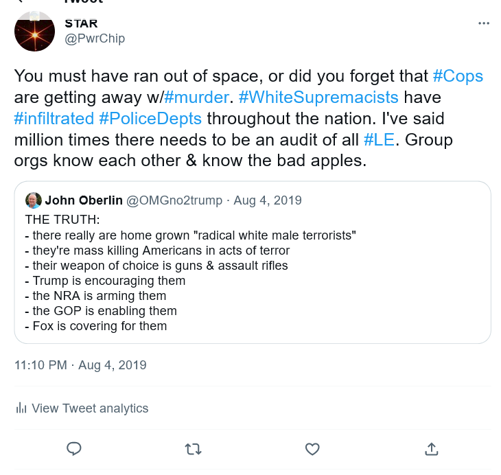 PwrChip's tweet photo. ICYMI
Ex-Kansas detective accused of preying on Black women and girls for decades ordered released from jail pending sex abuse trial https://t.co/nEjpyI0l5T
#IAmPoliticsGirl
#RepAOC #digby56 #RepKatiePorter #HouseDemWomen #IlhanMN #SenWarren #RepEscobar #RepDMP #RepSpanberger https://t.co/Hc68hME7G3