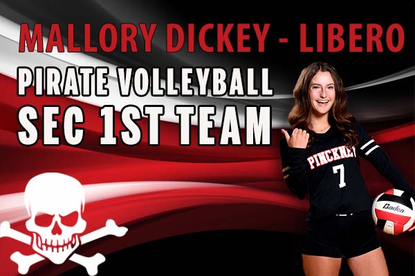 Congrats Mallory Dickey - Libero
<a href="/mallory_dickey/">Mallory Dickey</a> 
All SEC 1st Team