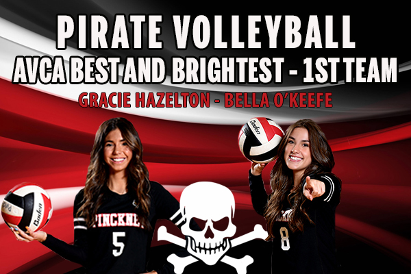 Congrats Bella O'Keefe - Setter
and Gracie Hazelton - DS
AVCA Best and Brightest - 1st Team