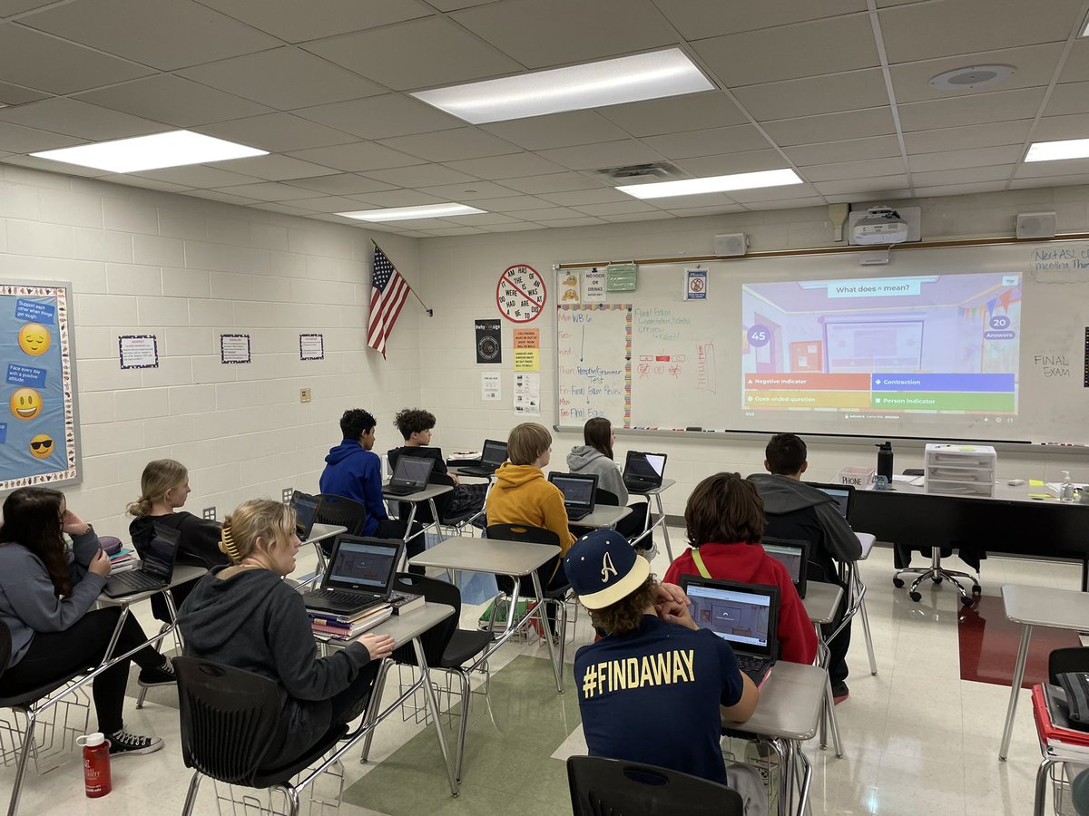 Final Exam Review…Kahoot! <a href="/JSteachASL/">Jessica Garrett Snyder</a> 
<a href="/LakotaEastFresh/">Lakota East Freshman</a> <a href="/LakotaDistrict/">LakotaLocalSchools</a> <a href="/EAST_HAWKS/">Lakota East High</a> #whyWEsign