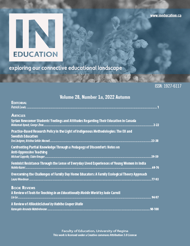 Our Autumn 2022 regular issue is now available! A special issue will be coming published soon. Check out the issue at journals.uregina.ca/ineducation/in…