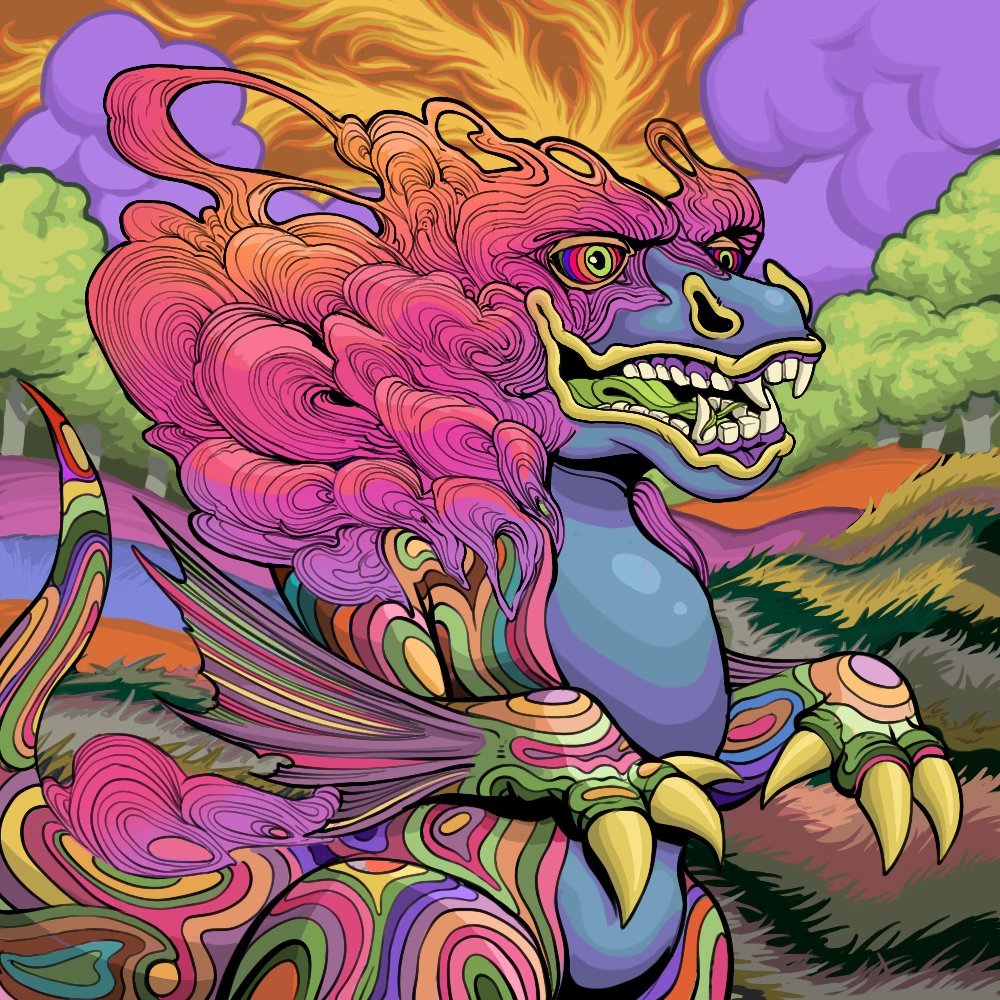 Paliel4's tweet photo. #SPCart The art of @SpacePunksClub is unique in the NFT space. Created exclusively for SPC by @Seagull7x. 

This is 1/1 Space Dino #620

Want to know more about SPC? Join our Discord and learn all about SPC.

#SPC #NFT #NFTCommunity  #NFTartist #nftart #NFTs https://t.co/cnAKTpAKgf