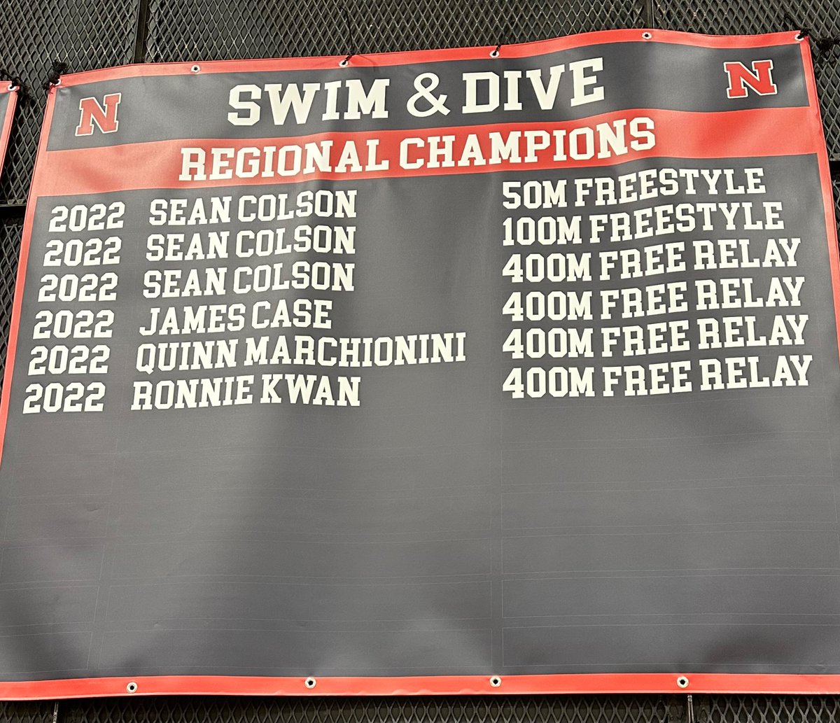 SwimDive_NHS's tweet photo. Our boys are officially on the gym wall!! https://t.co/sJ5fBPqSDD