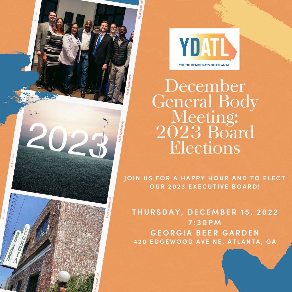 ydatl's tweet photo. Board elections are next Thursday! Make note that we’ll be upstairs at Georgia Beer Garden (not Manuel’s) this month! Head to https://t.co/qnBvoOVZHf to see all of the positions that are available and to see our bylaws which detail each responsibility. https://t.co/t7Z9L0msWe