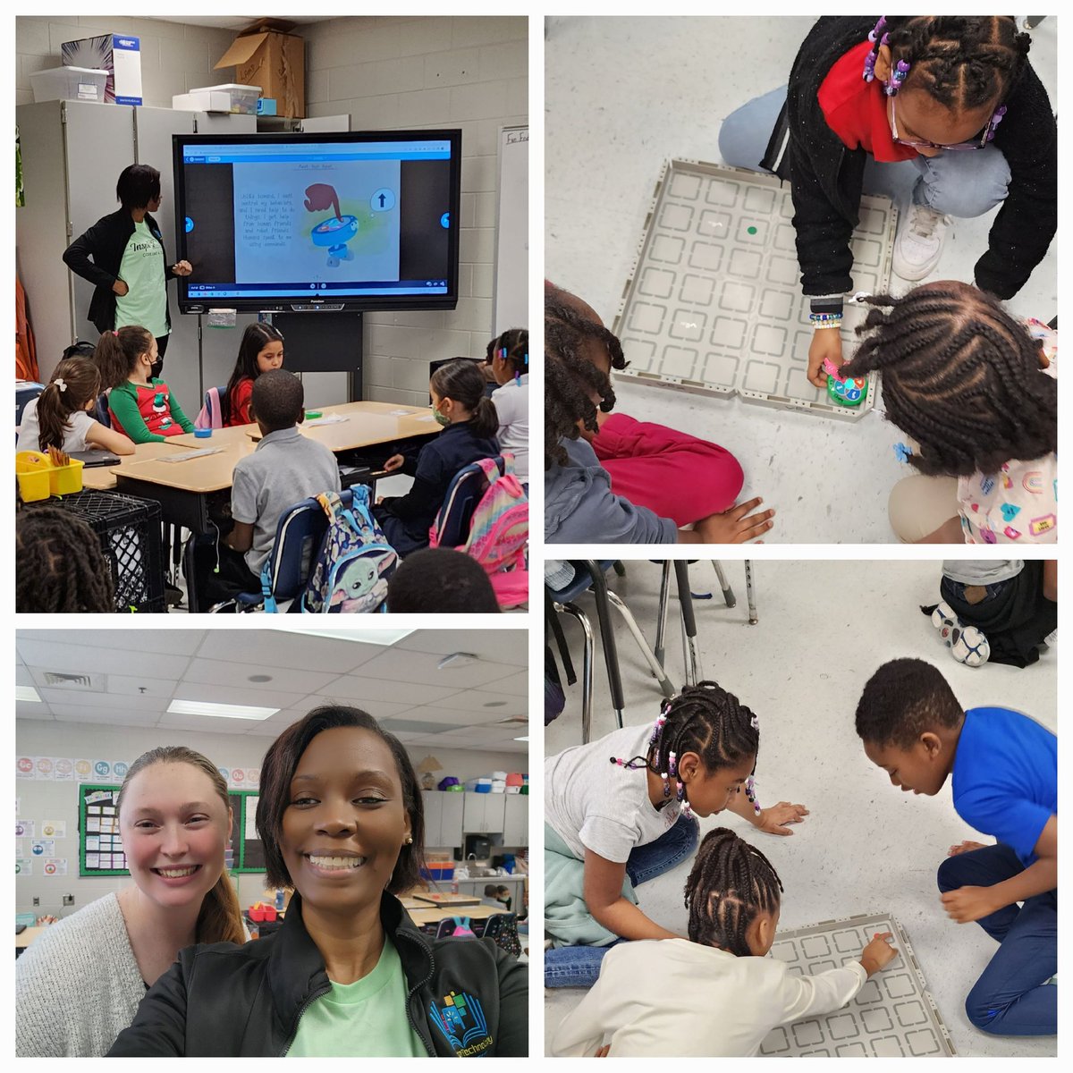 How do you celebrate National Computer Science Education Week? With @VEXRobotics of course!! Ms. Cochran's  2nd ❤ learning to code.@LIVEOAKELEM @tutuedtech #ncssbethebest #ncsst4t