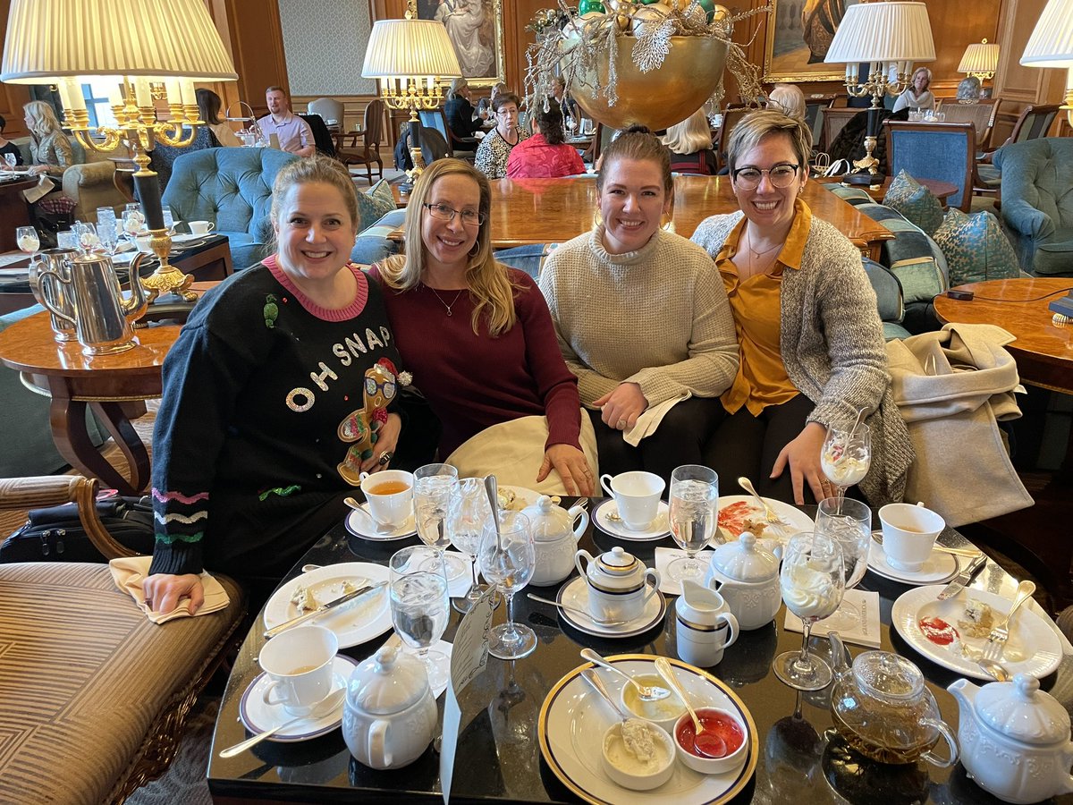 Celebrating my awesome team and our newest newlywed at tea time in SLC!