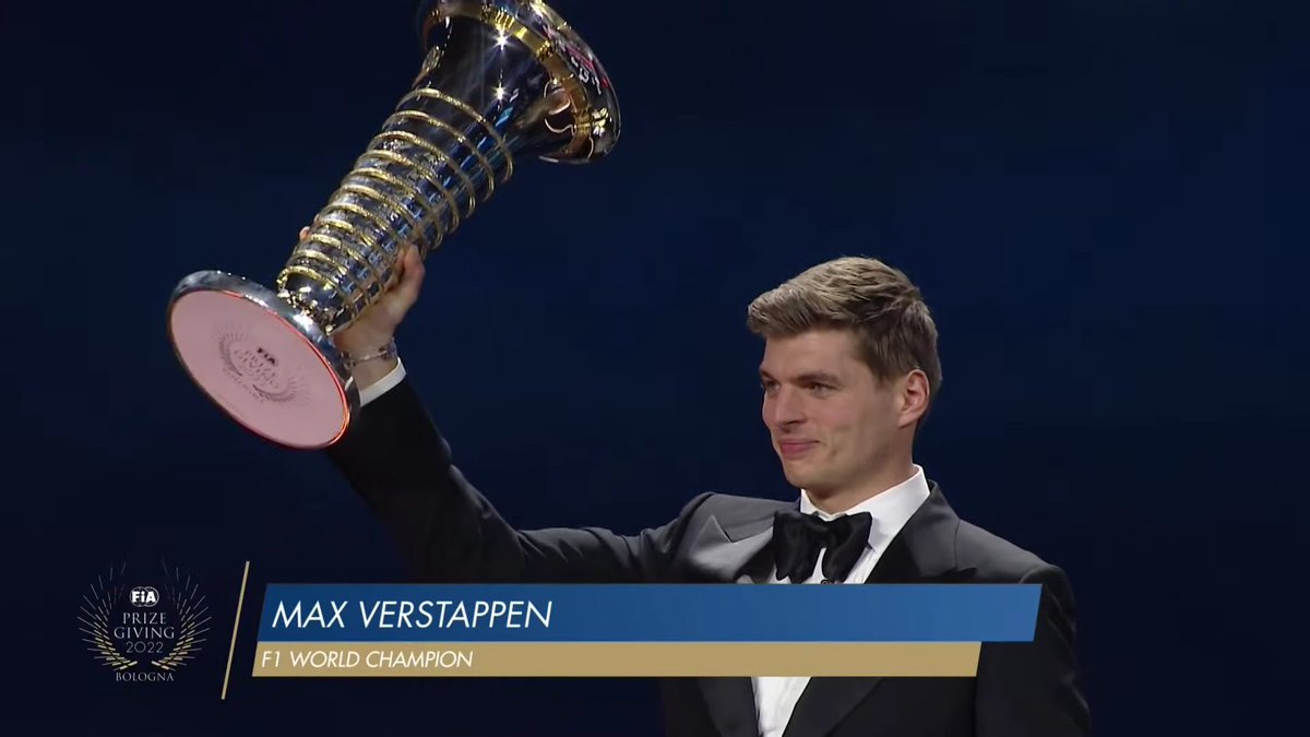 MAX VERSTAPPEN, 2022 FORMULA 1 WORLD CHAMPION ! 🏆

#FIAPrizeGiving | #F1