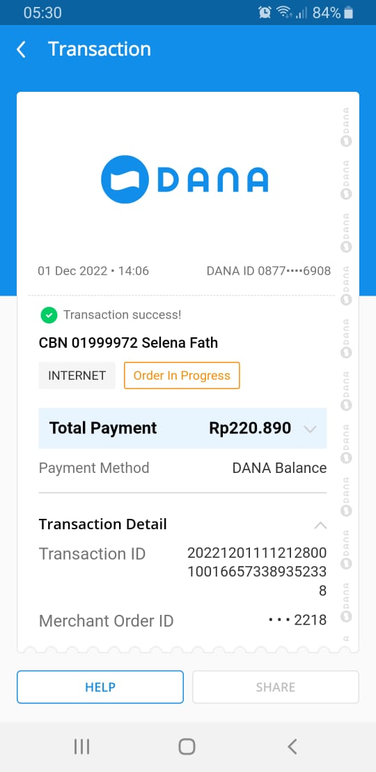 Aris_Dw's tweet photo. Halo min @danawallet mohon bantuanya untuk pembayaran internet kami dari tgl 1 desember 2022 samapai saat ini statusnya masih order in progress , kami sudah mendapat nomer tiket pengaduan 22017883 , mohon ditindak lanjuti min . Terimakasih 

Salam sehat dan sukses selalu https://t.co/DMVS2sDcoO