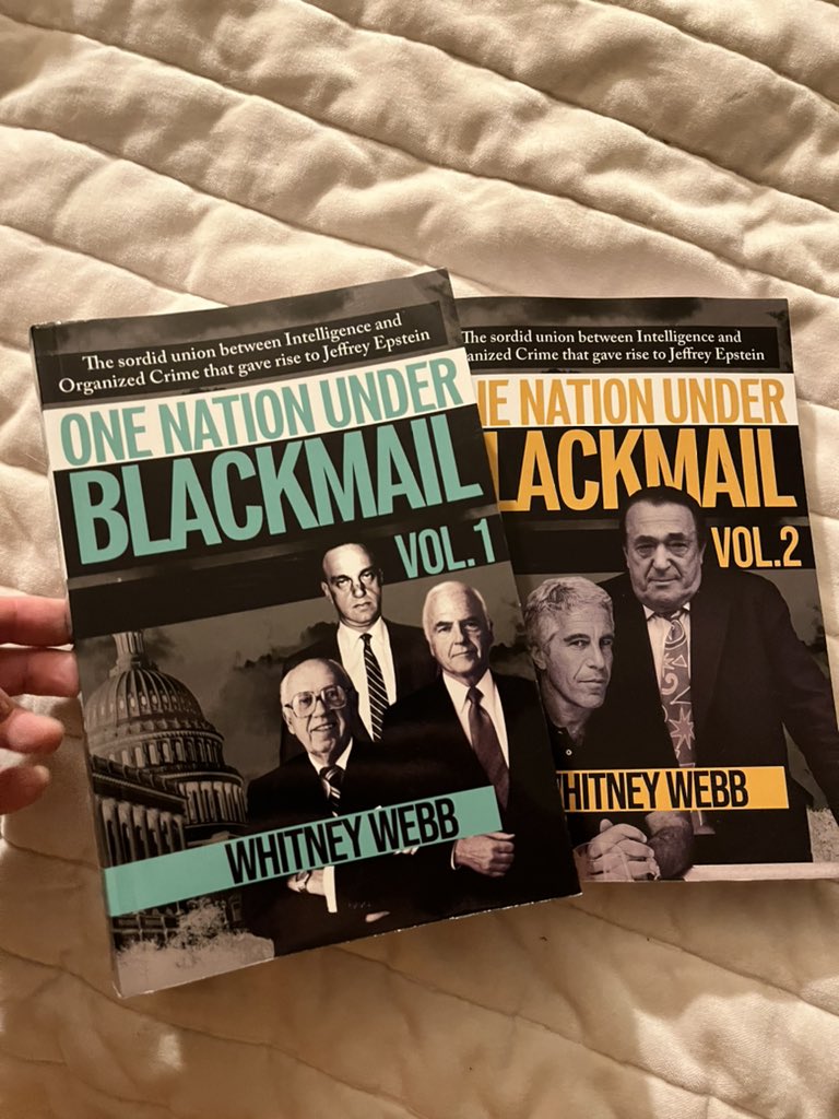 I finally picked up #onenationunderblackmail last week and I am riveted. I am grateful to @_whitneywebb for her incredible efforts, she is a modern day hero. Please support her work @ unlimitedhangout.com