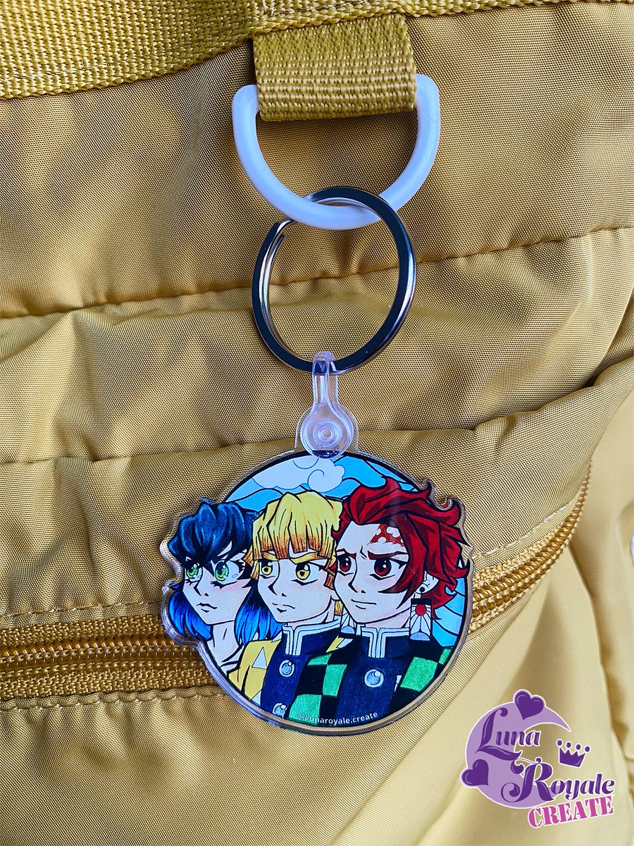 LunaCreate's tweet photo. Devil Slayers | KnY - 2"inch Plastic Keychain now available!
$5.99 (plus shipping)
https://t.co/6lvb2tMCQZ
#etsyshop #demonslayers #anime #animekeychains #etsysale #etsy #keychains #tanjiro #inosuke #zenitsu https://t.co/cbhH9zRBvq