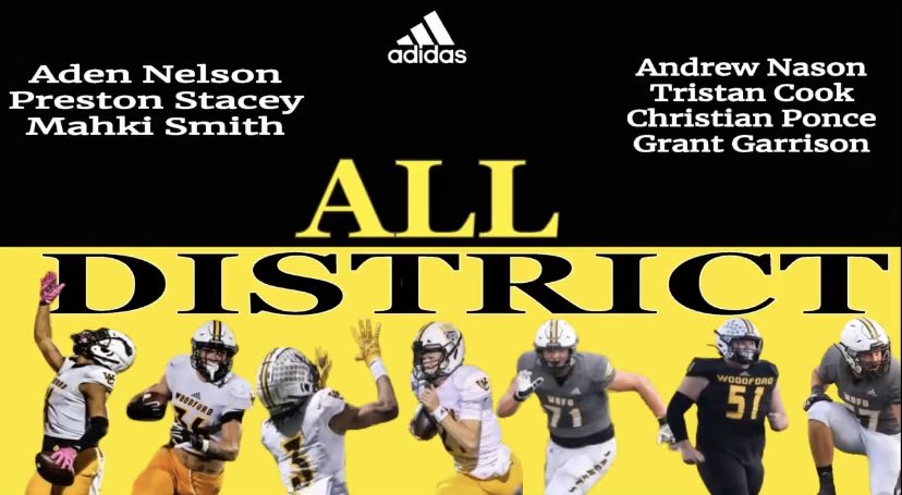 Congrats to these Yellowjackets for being 1st Team All District.#Youchoose 🐝