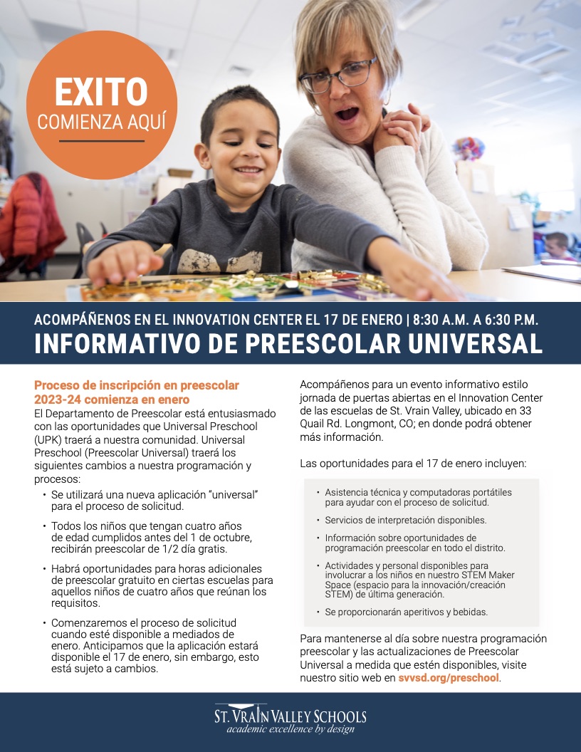 Preschool Registration for the 2023-2024 School Year Begins in January!
The Preschool Department is excited for the opportunities that Universal Preschool (UPK) will bring to our community!!