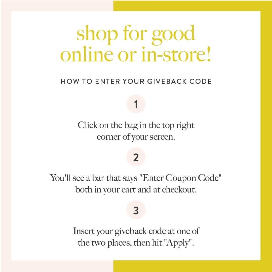 See you tonight <a href="/KendraScott/">kendrascott</a>  in the Domain!! Come do good for CareBOX Program tonight. We will be there from 6PM - 8PM. 

Can't make it?? Use the code below to shop online until tomorrow!!