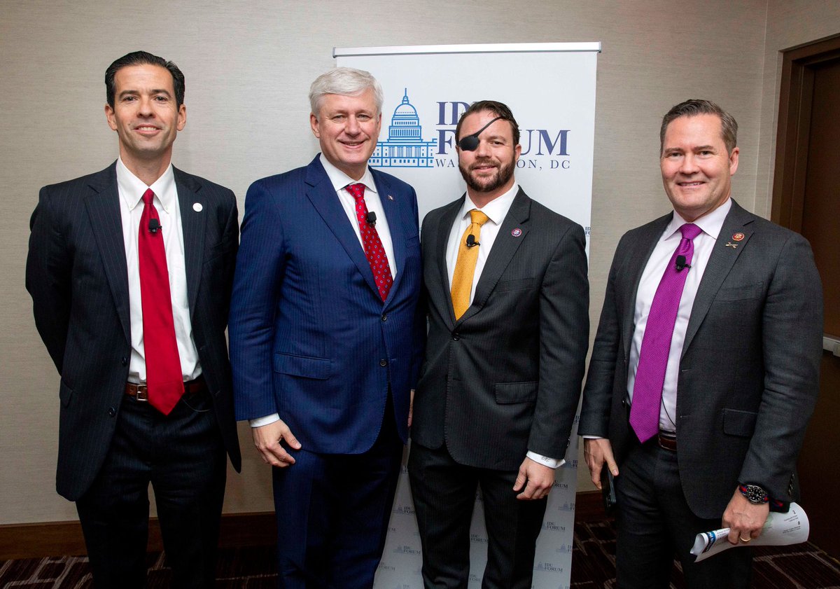 It’s always a pleasure to share the stage with freedom fighters like Congressmen <a href="/DanCrenshawTX/">Dan Crenshaw</a> and ⁦<a href="/michaelgwaltz/">Ambassador Mike Waltz</a>⁩ to discuss the future of American foreign policy &amp; national security.
 
Thank you to <a href="/idualliance/">International Democracy Union</a> and <a href="/stephenharper/">Stephen Harper</a> for this year’s forum. #IDUDC