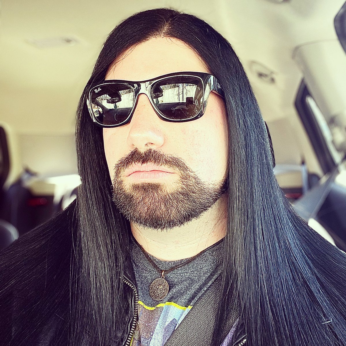 Just the Perfect Day for a Drive. Going Where the Road Takes Me. 
#hair #longhair #massivelonghair #guyswithlonghair #blackhair #jetblackhair #beards #sunglasses #looks #style #drive #travel #adventure #metal #rock #rockstar #artist #musician #singer #guitarist #ryancarnage #cool