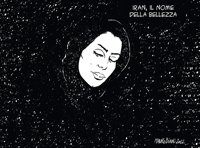 nonsonpago1's tweet photo. "#Iran, il nome della #bellezza"🌹

Stupenda, infinito Mauro, grazie...💔👏👏👏👏

#Biani !❣️

Sparano alle #donne al volto, al seno e ai genitali.

#Orrore #Atroce e #Inumano ! 🤬

#IranRevolution

#Giornatamondialedeidirittiumani violati e ignorati! 🤬 

@maurobiani
@repubblica https://t.co/Kl3osZBqsZ