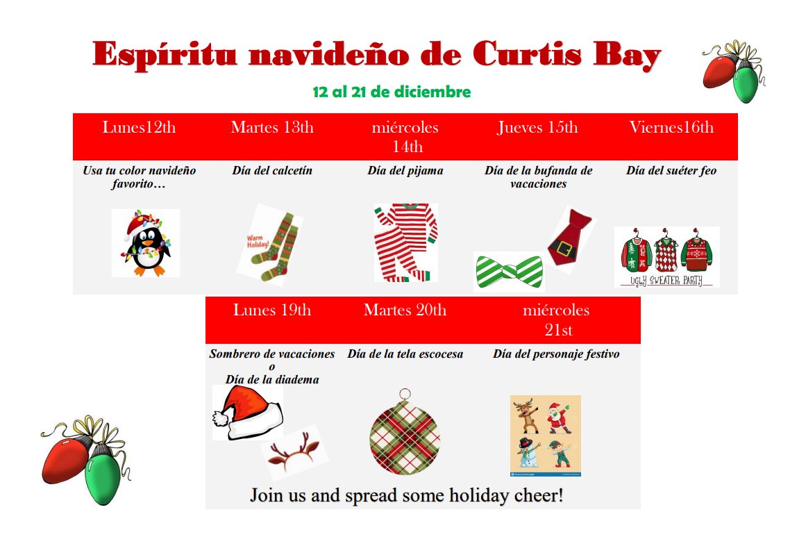 BayCbes's tweet photo. Es esa época del año y estamos emocionados de entrar en el espíritu y queremos que te unas a nosotros. A partir del lunes 12 de diciembre, celebraremos un tema festivo diferente cada día. ¡Espero que puedas unirte a nosotros! https://t.co/eaWMEGeKLB