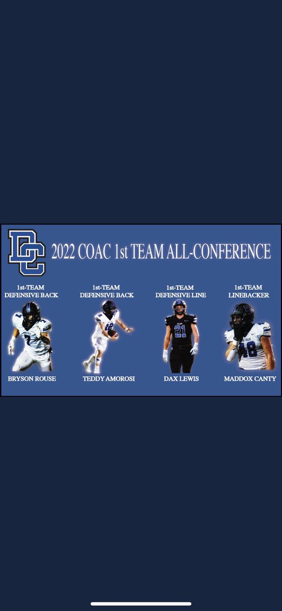 Blessed to be named 6A-2 Safety of the Year and COAC 1st Team! <a href="/CoachStandley/">Wade Standley</a>