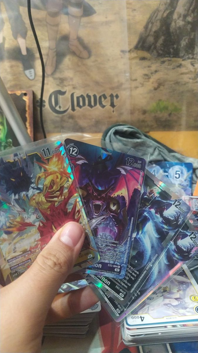EDigimundo's tweet photo. ¡Y aquí están las cartas más raras de la primera caja de EX3! #digimontcg 
Aun falta por abrir una segunda caja así que seguidnos en @CesceGames ! https://t.co/pIGGIdNj3U