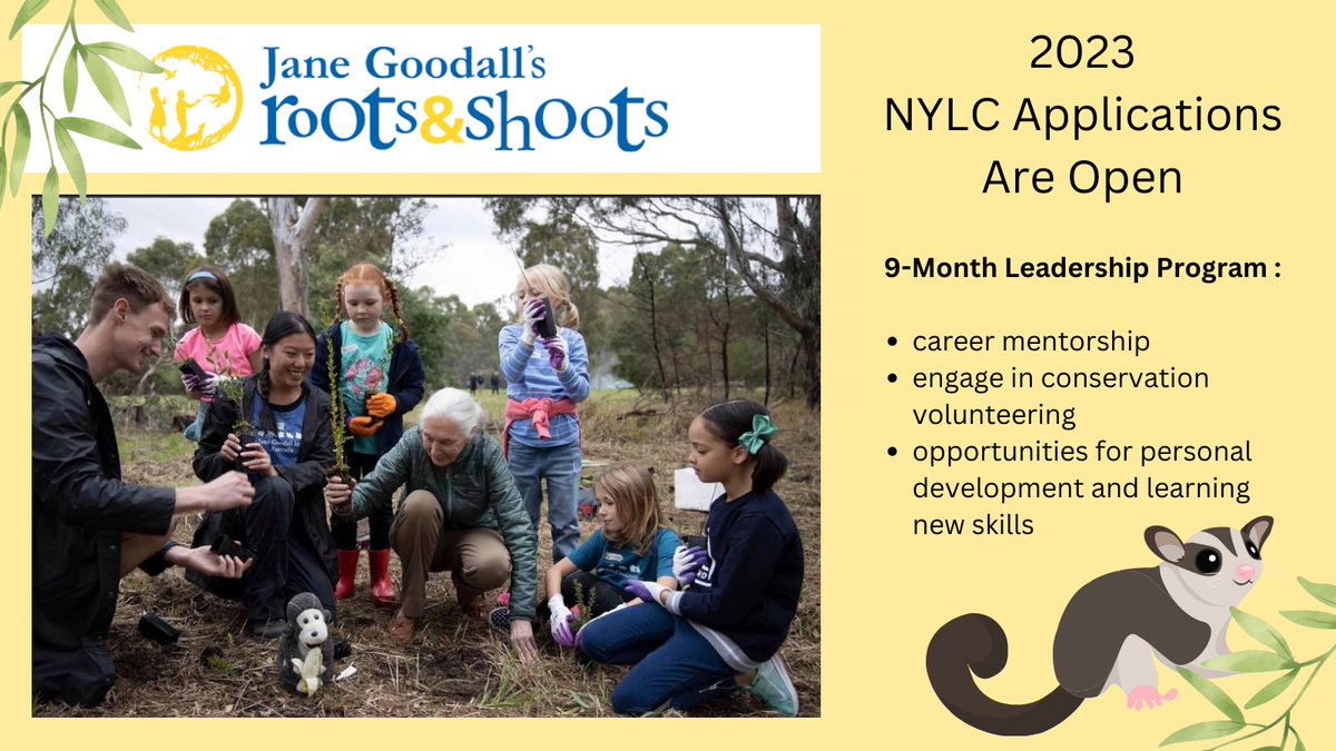 Passionate about #environmental &amp; #social issues? Aged 16-24 years and living in Australia? Applications are now open to join the 2023 National Youth Leadership Council. Apply here: bit.ly/NYLCApply2023 #conservation #volunteer #mentorship