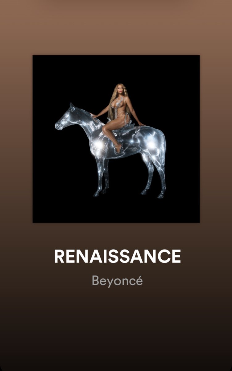 greyhoundanon's tweet photo. #2: Renaissance - @Beyonce 

I mean, do we even need to discuss? The love child of a tongue pop, finger snap and stank face. So many references, so many hooks and so much attitude. If I'm feeling crappy, this perks me up real fast. https://t.co/XkRA0uKL8y