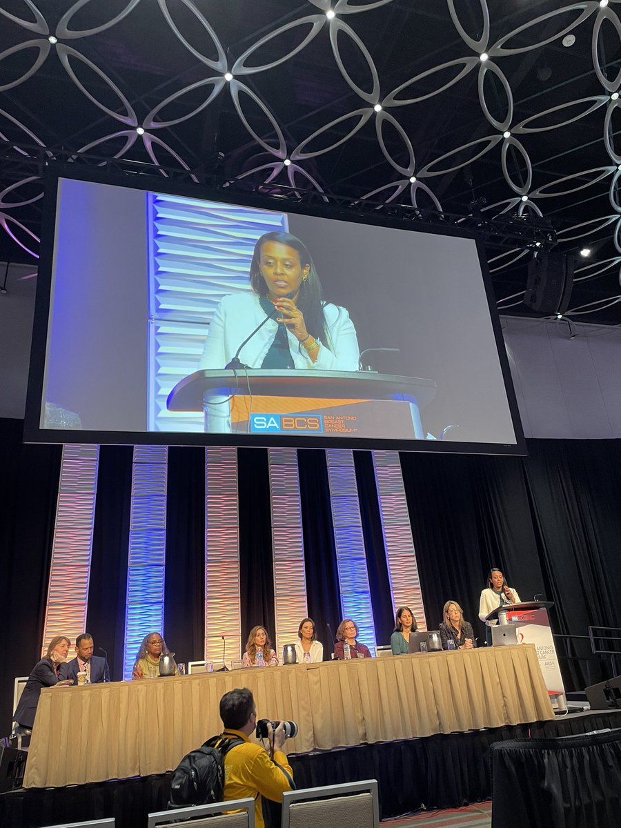 Come see our super star colleague @drmediget presenting at the View From the Trenches session happening now in the Stars at Night Ballroom 1/2. #SABCS2022 @MDAndersonNews