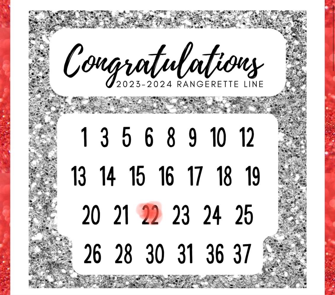 BlueStampedeAP's tweet image. My Gigi has made the B. F. Terry Rangerette Drill Team again! So proud of my girl for pushing herself to grow and learn despite the challenges. Congratulations to the 43rd line! #rette #rangerpride #rangerettes #drillteam #rettemom #rangers @bfterryrettes