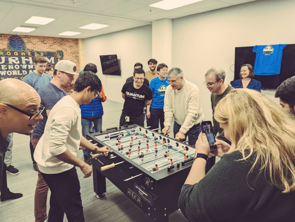 AikyoYuhi's tweet photo. Duke Quantum Center holiday party https://t.co/gMxZwYYxDG