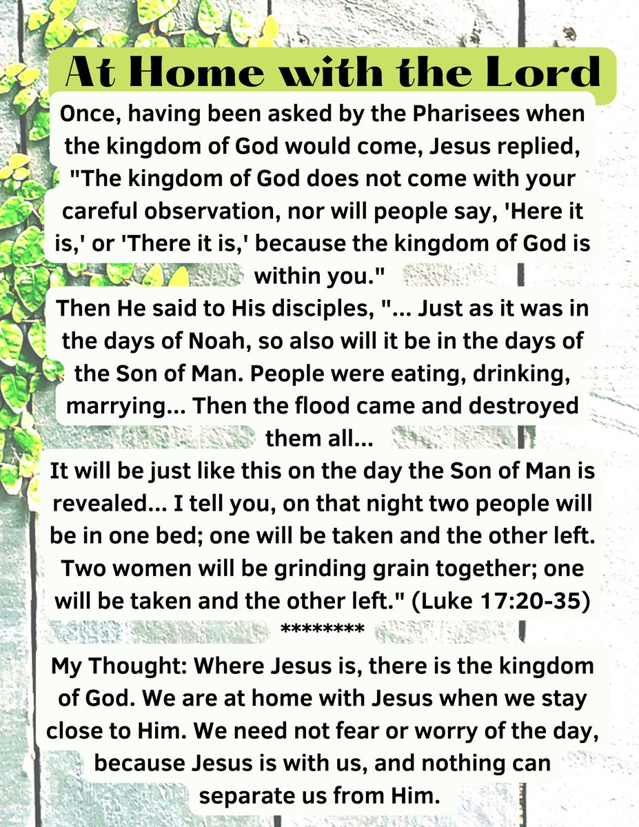 eway1008's tweet image. eway1008.org/post/at-home-w… #Bible #JesusChrist #DayOfTheLord #KingdomOfGod #Gospel #Salvation