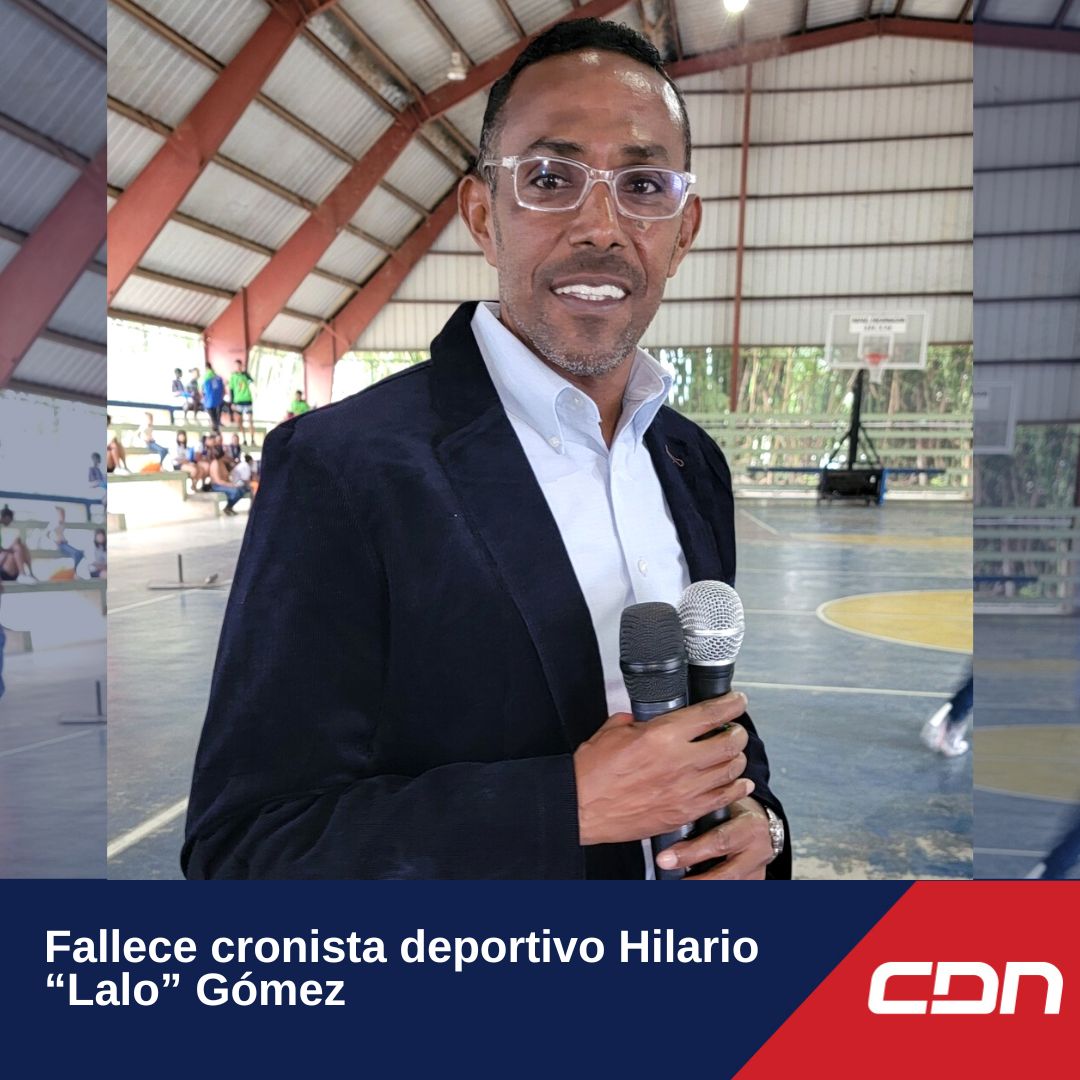 cdn37's tweet photo. #CDN37 Falleció este viernes el periodista deportivo Hilario “Lalo” Gómez, a los 55 años. 
Gómez, quien era el productor y conductor del programa Meta Deportiva, que se transmite por @CDNDeportesRD, fue encontrado sin vida en su residencia. Se desconoce la causa de la muerte. https://t.co/AW2MiRJPsj