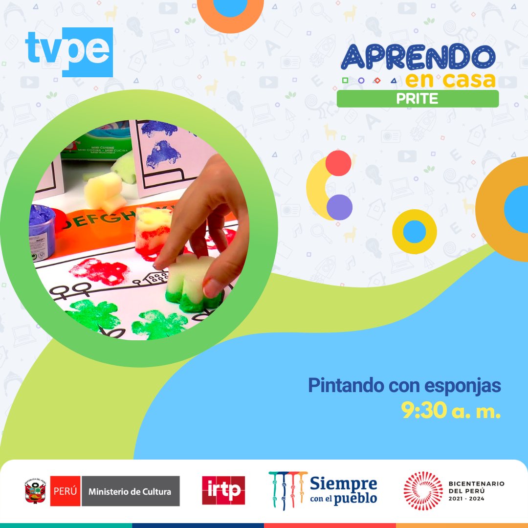 tvperupe's tweet photo. Comenzamos la mañana con las amenas clases de #AprendoEnCasa. 😃
Presta atención a los temas que trataremos hoy. ⬇️
👉 Recuerda que también puedes ver el programa por nuestro Facebook Live. 📱
#LaSeñalQueNosUne https://t.co/AtE0L81UOx