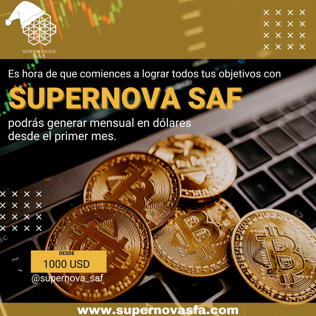 SUPERNOVASAF's tweet photo. La mejor manera de terminar el año y comenzar uno nuevo es asegurando tus metas con SUPERNOVA SAF.
#aprenderparaser #blockchaintechnology #BTC #Crypto #cryptocurrency #cryptonews #educacion #education #Finanzas #finanzaspersonales https://t.co/CNyvOJbuUL