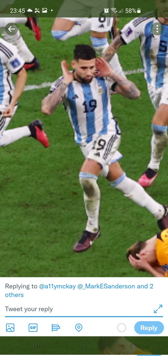 bradbonecrusher's tweet photo. @JackGrealish hey dude when we beat the argues in the final please go up to ottamendi and do this to him...please! Good luck man https://t.co/9pir1bLeHt