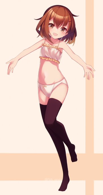 #今年も残りわずかなので今年一番伸びた絵を貼る 
下着雷ちゃん! 