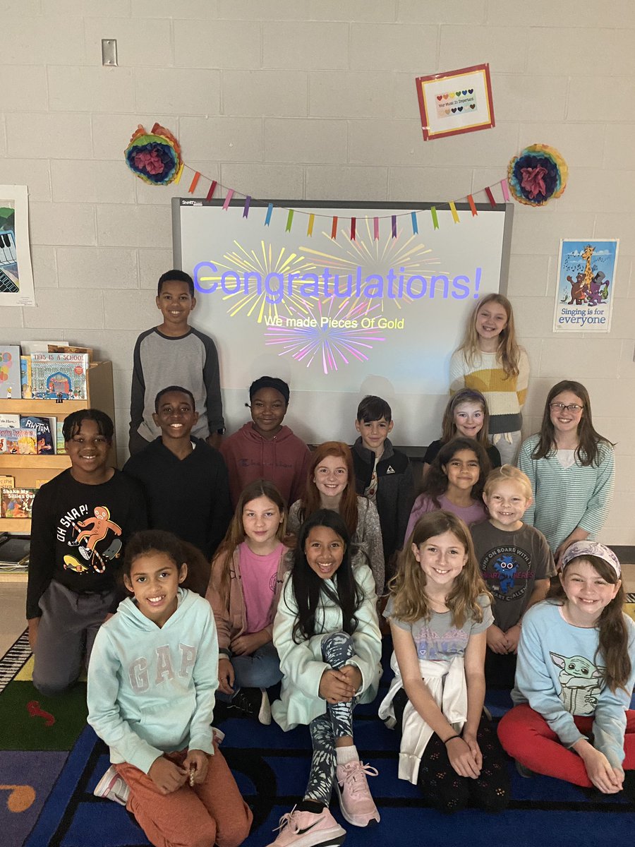 Congratulations to the Songbird Chorus for being selected to participate in Pieces Of Gold 2023! Tears of joy were shed and hugs were had by all when I announced it this morning. Track 1 participants not pictured. <a href="/sanfordcreek/">SanfordCreek ES</a>