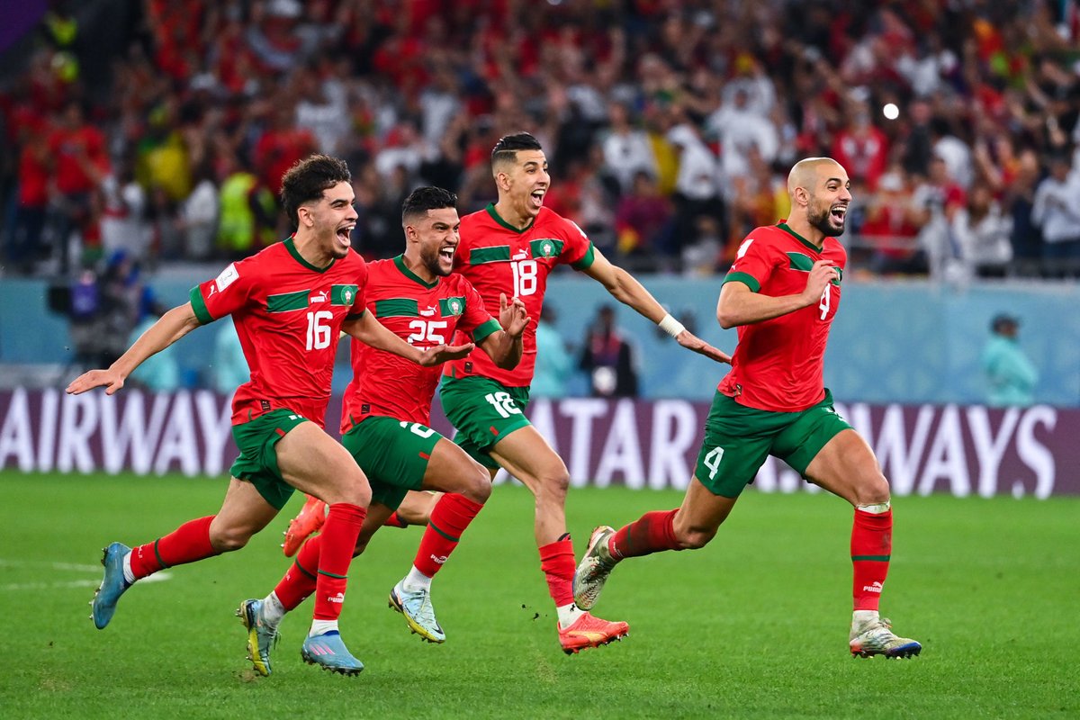 ActuFoot_'s tweet photo. Le Maroc peut devenir ce soir la première équipe africaine à se qualifier pour les demi-finales de la Coupe du monde. 🇲🇦 https://t.co/SQm8z1EboV