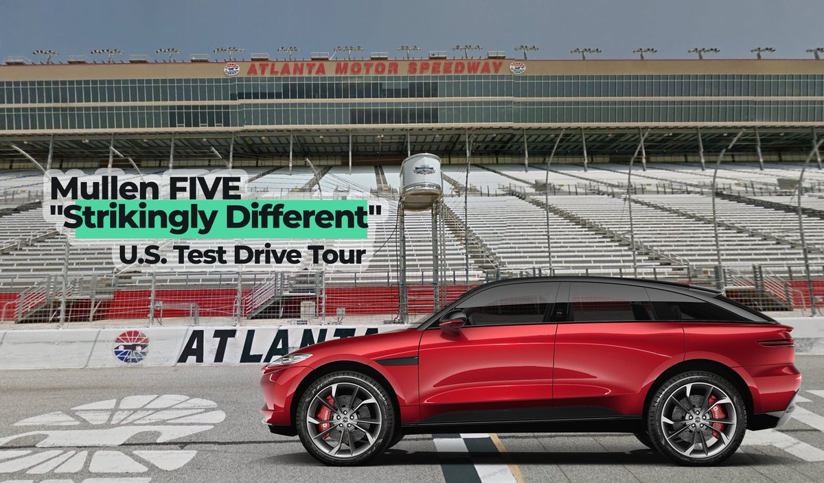 #MullenFIVE in Atlanta, starting tomorrow!
We look forward to hosting you all on the #StrikinglyDifferent tour, ATL edition ⚡

$MULN #MullenUSA #MullenAutomotive #EV #DriveElectric #ElectricVehicles