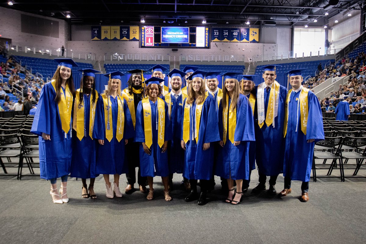 McNeeseSports's tweet image. Congrats to our fall class of 2022 graduates. We are extremely proud of the hard work of all of our student-athletes! 🎓🤠

#GeauxPokes