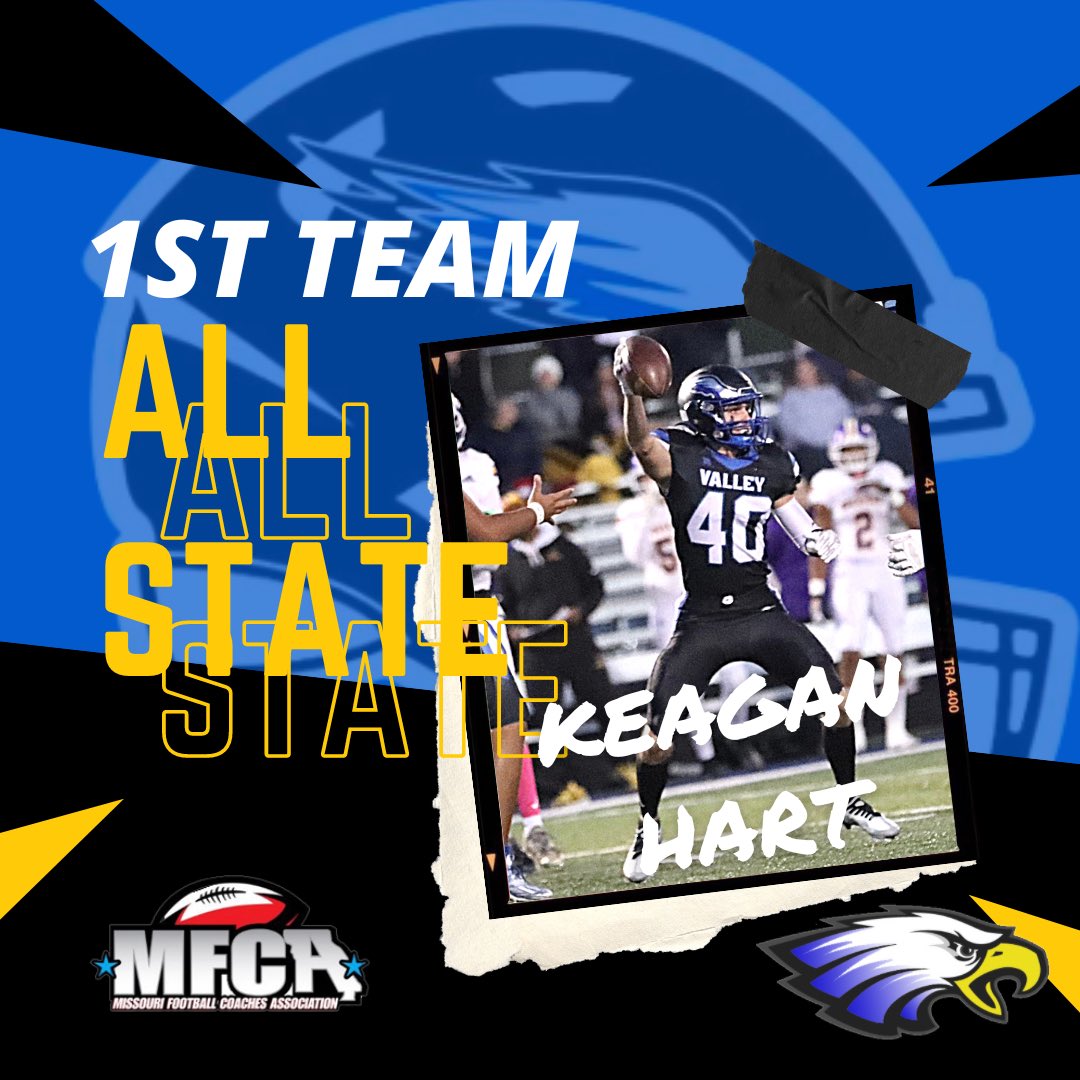 🚨2022 First Team All State🚨 Eagle Nation, give <a href="/KeaganHart/">Keagan Hart</a> a shoutout on an awesome accomplishment! Beyond proud! #All4One
