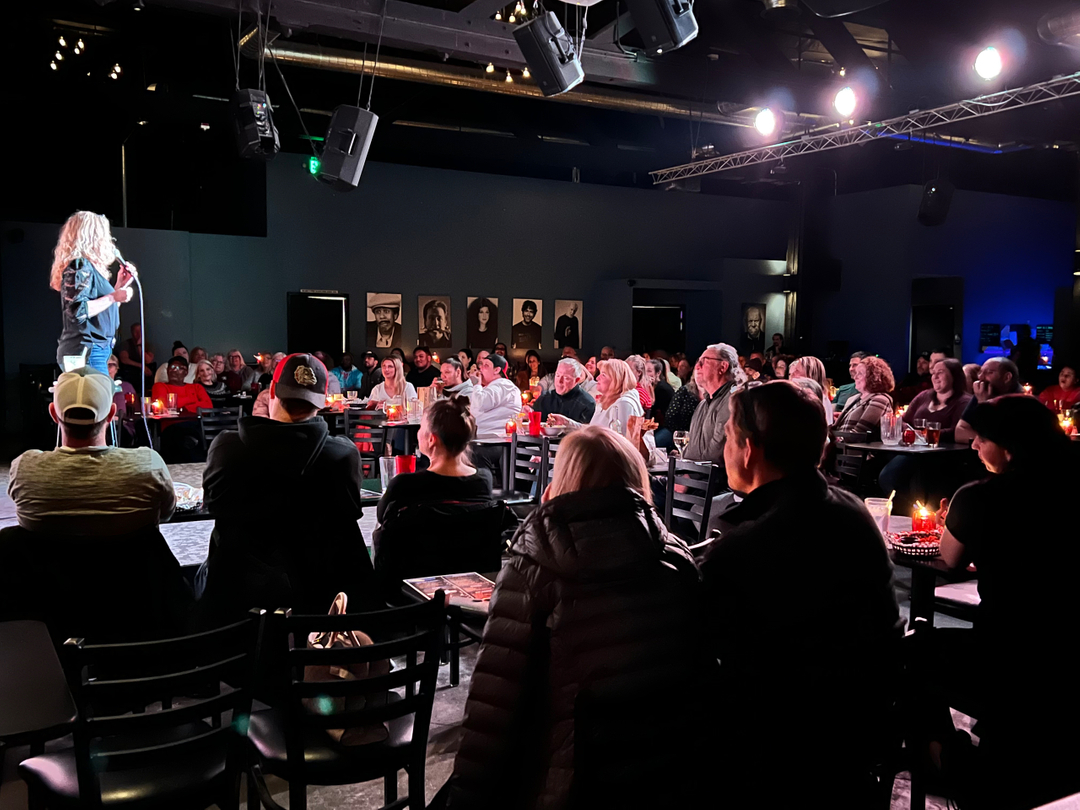 spokanecc's tweet photo. A fantastic first night for Sarah Colonna!! Two shows tonight and tomorrow night so grab your tickets quickly!
https://t.co/k2UXhnwJ0j
#sarahcolonna https://t.co/lCAtzyHFnC