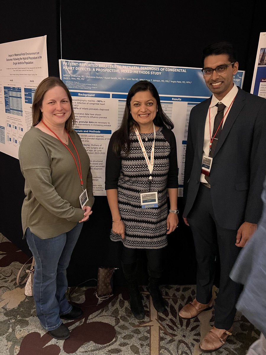 Congratulations to @jwoomdms @angira_patel @LurieHeartCtr @DrRupaliGandhi @adityasivakumar for excellent collaborative research presented at #fetalcardio evaluating barriers to prenatal detection of CHD.