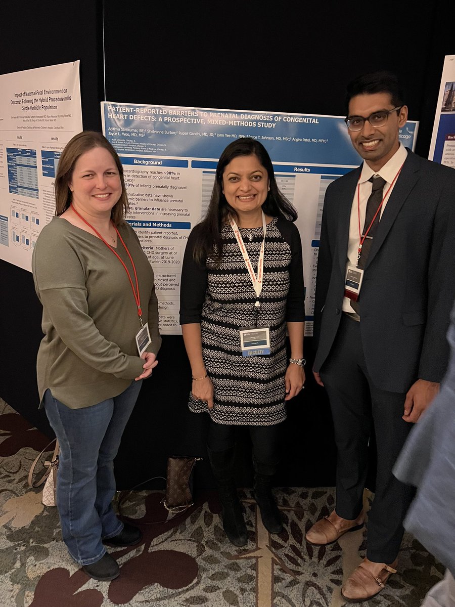Sheetal Patel (@sheetal_patelmd) on Twitter photo Congratulations to <a href="/jwoomdms/">Joyce Woo</a> <a href="/angira_patel/">Angira Patel, MD, MPH</a> <a href="/LurieHeartCtr/">Lurie Children's Heart Center</a> <a href="/DrRupaliGandhi/">Rupali Gandhi MD JD</a> <a href="/adityasivakumar/">aditya sivakumar</a> for excellent collaborative research presented at #fetalcardio evaluating barriers to prenatal detection of CHD. Congratulations to <a href="/jwoomdms/">Joyce Woo</a> <a href="/angira_patel/">Angira Patel, MD, MPH</a> <a href="/LurieHeartCtr/">Lurie Children's Heart Center</a> <a href="/DrRupaliGandhi/">Rupali Gandhi MD JD</a> <a href="/adityasivakumar/">aditya sivakumar</a> for excellent collaborative research presented at #fetalcardio evaluating barriers to prenatal detection of CHD.