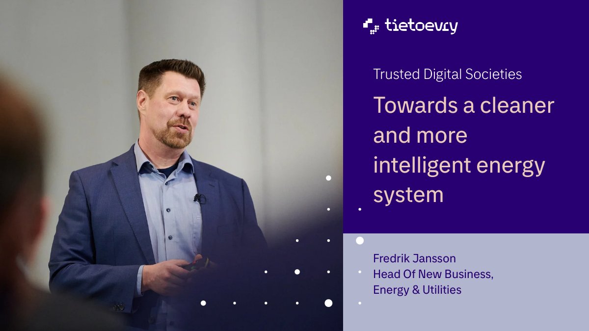 Tietoevry's tweet photo. #TrustedDigitalSocieties programme, together with research and business partners, develops data-driven services for the needs of the #greentransition in #energy sector.

👉 Learn more and join: https://t.co/pMJRKjZATl

#TietoevryVeturi @FreduJansson https://t.co/1wAVBVPN3V