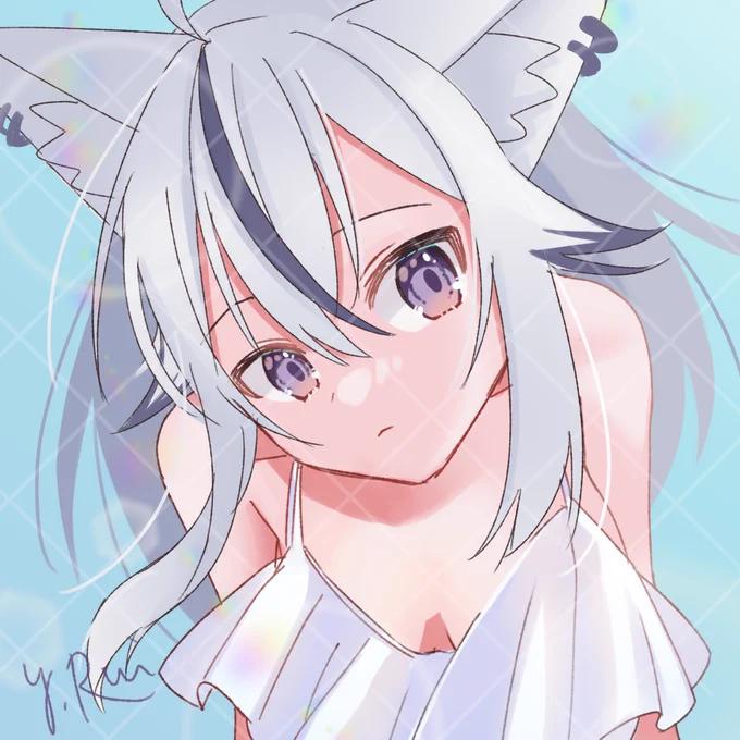 水着村瀬IRIAM企画内リクエストでしたありがとうございます!#おきつねパレット #ワンドロ 