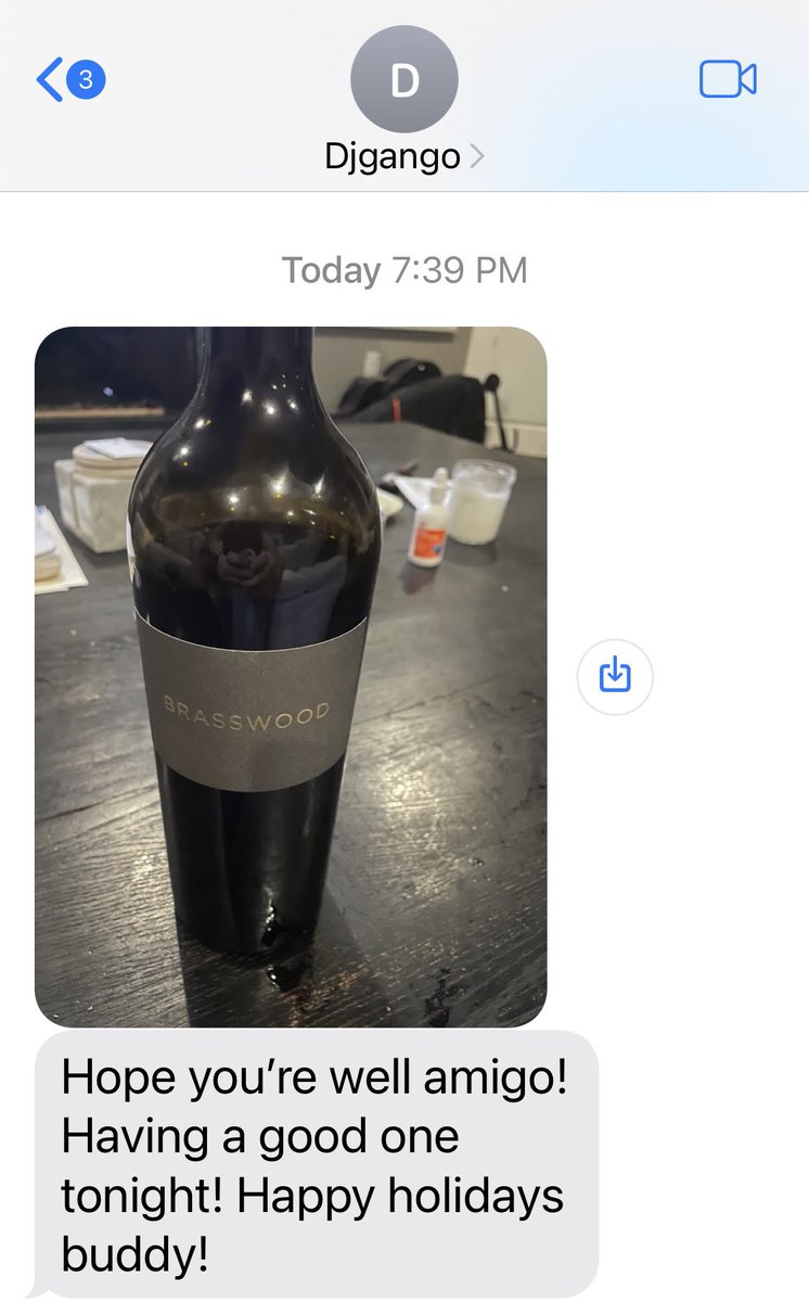 marcusmarquez's tweet photo. These are the best text! #BrasswoodCellars #GreyLabel wine hits different. https://t.co/0ChE9p5qy7