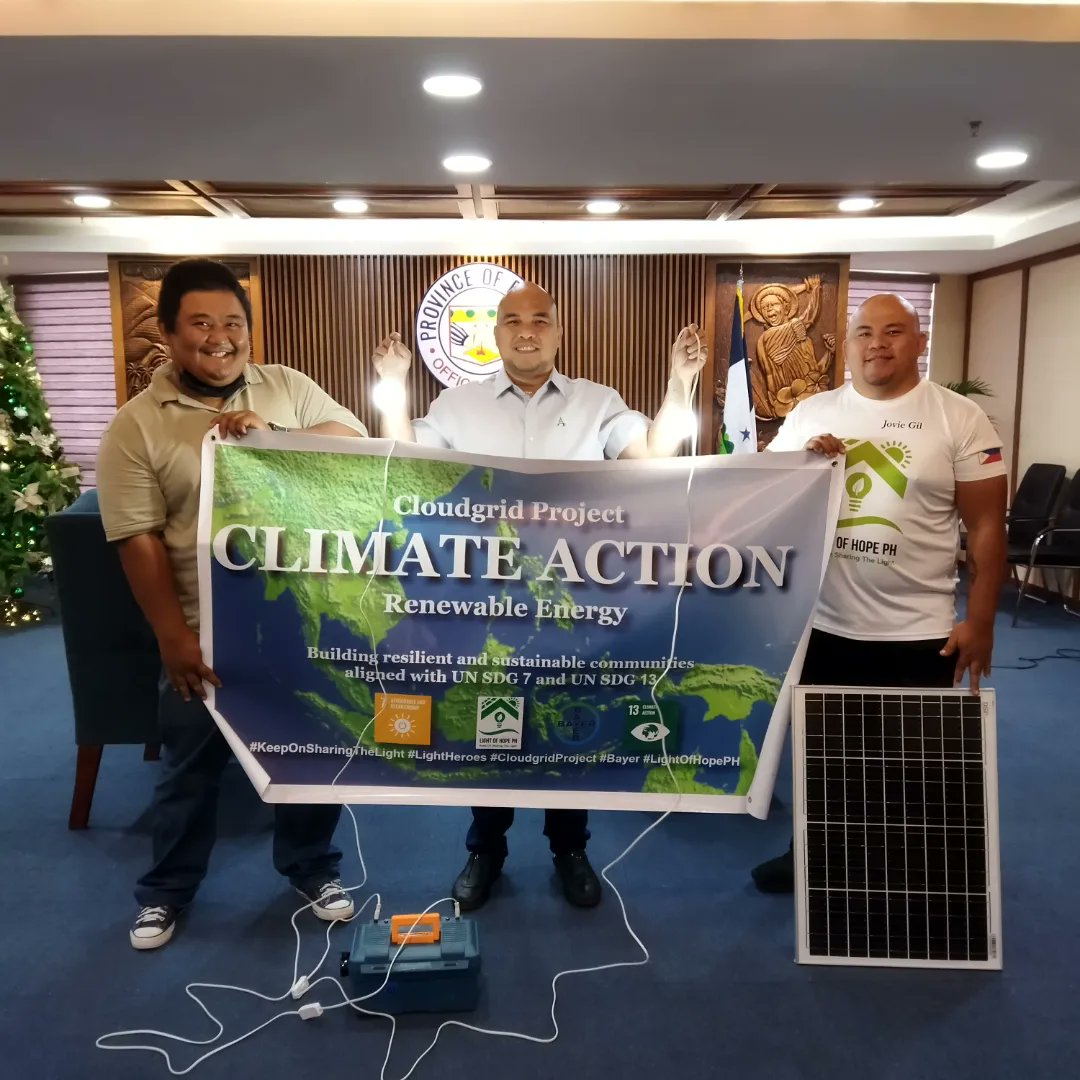 LightHeroes courtesy visit and Cloudgrid Project presentation to Bohol Governor Erico Aris Aumentado, in preparation for the project deployment early next year in Bohol island communities, supported by BAYER AG and BAYER Foundation through their helping cents program 🌏🌤️🇵🇭